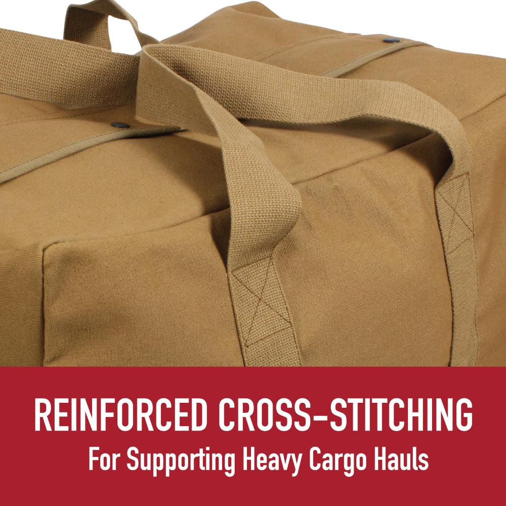Rothco Canvas Parachute Cargo Bag (Work Brown) 613902038981 - 8