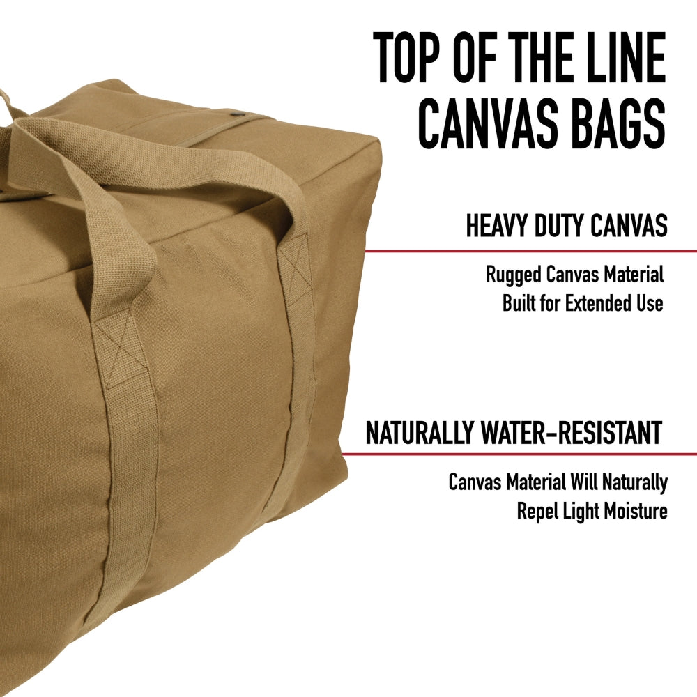 Rothco Canvas Parachute Cargo Bag (Work Brown) 613902038981 - 9