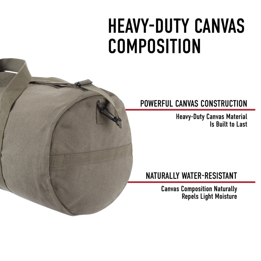 Rothco Canvas Shoulder Duffle Bag - 19 Inch | All Security Equipment - 26