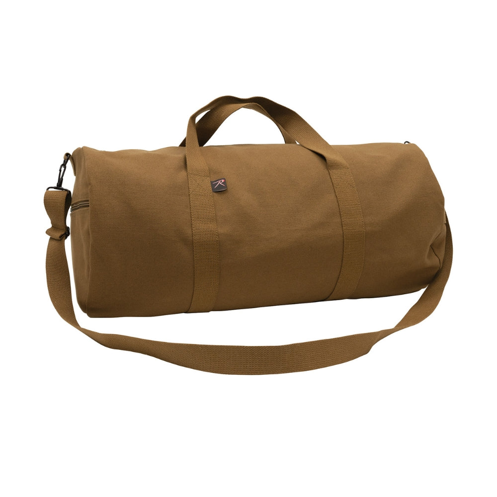Rothco Canvas Shoulder Duffle Bag (Work Brown) | All Security Equipment - 2
