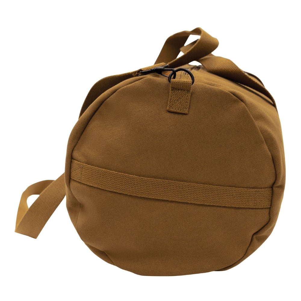 Rothco Canvas Shoulder Duffle Bag (Work Brown) | All Security Equipment - 5