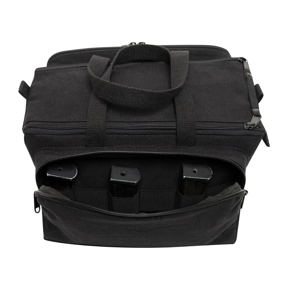 Rothco Canvas Tactical Shooting Range Bag - Black 613902035096 - 5