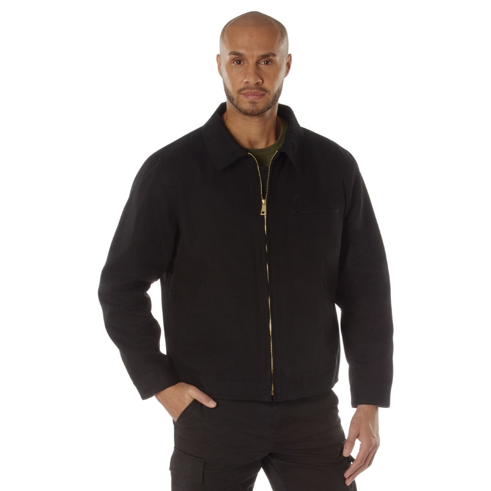 Rothco Canvas Work Jacket (Black) | All Security Equipment - 1