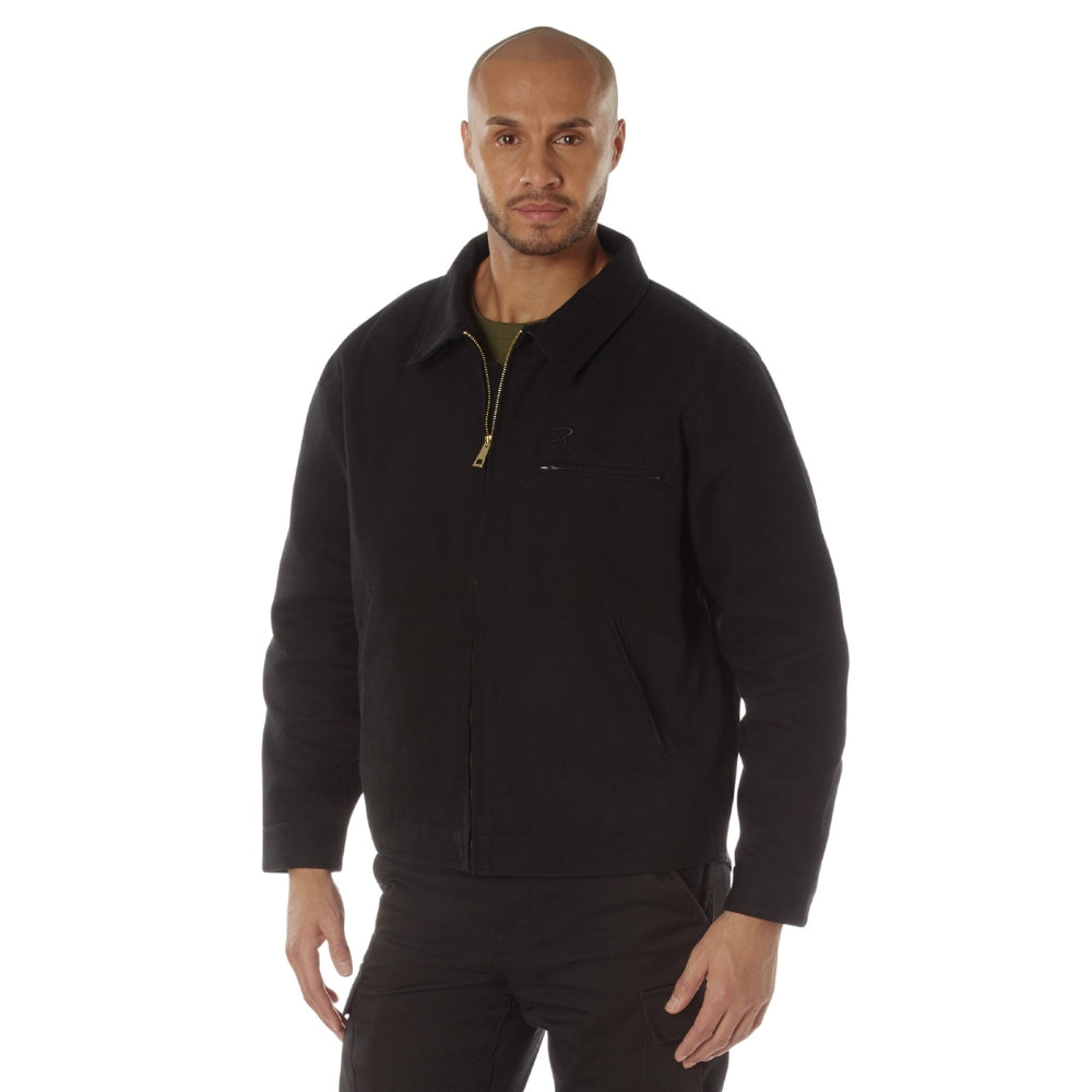 Rothco Canvas Work Jacket (Black) | All Security Equipment - 2