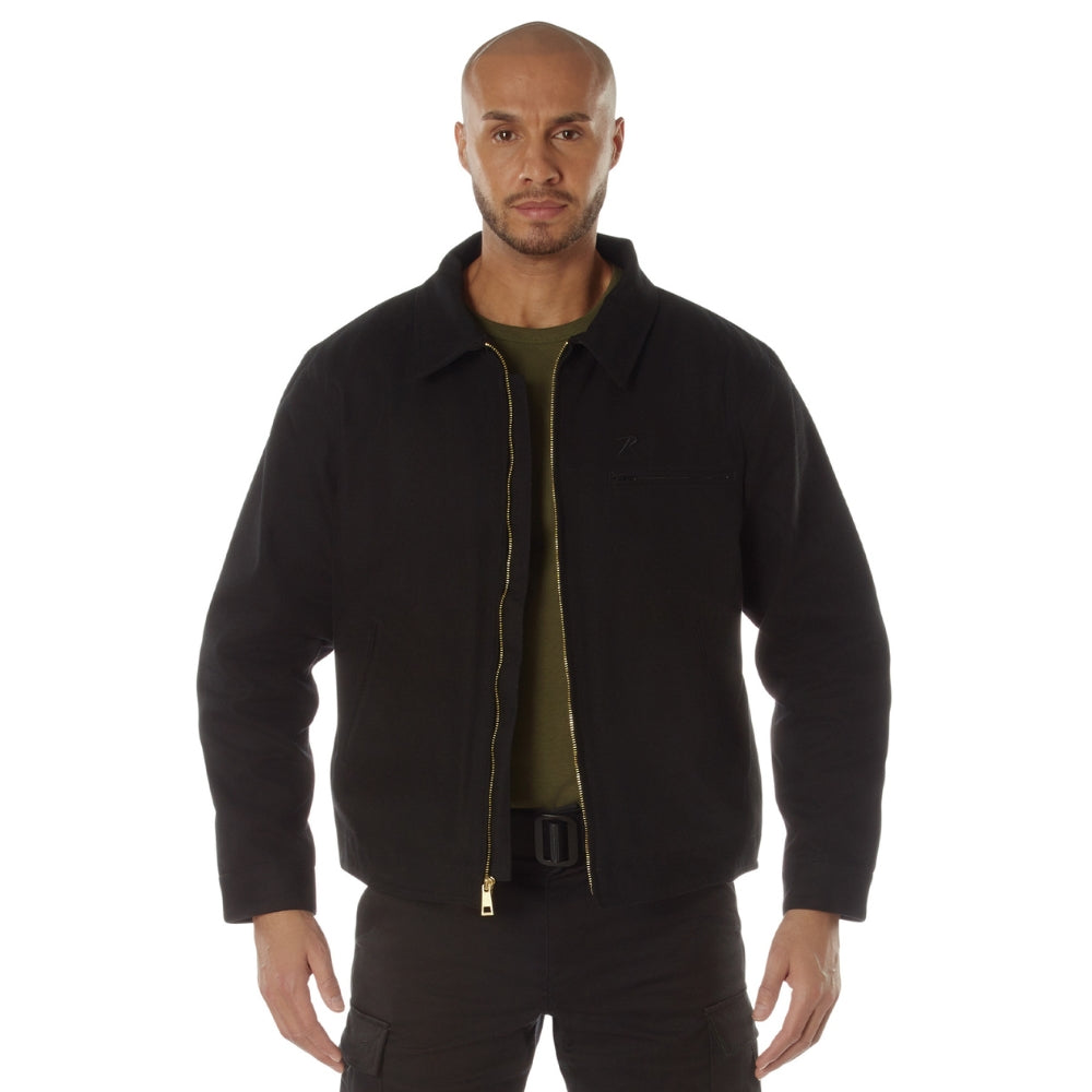 Rothco Canvas Work Jacket (Black) | All Security Equipment - 3