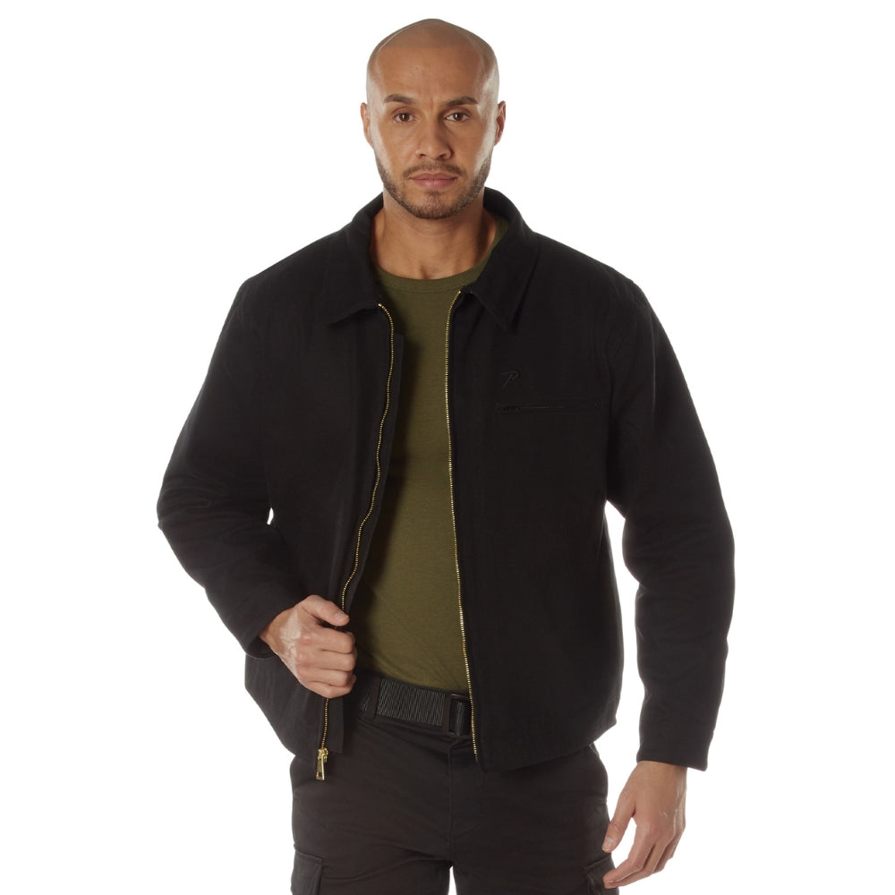 Rothco Canvas Work Jacket (Black) | All Security Equipment - 4