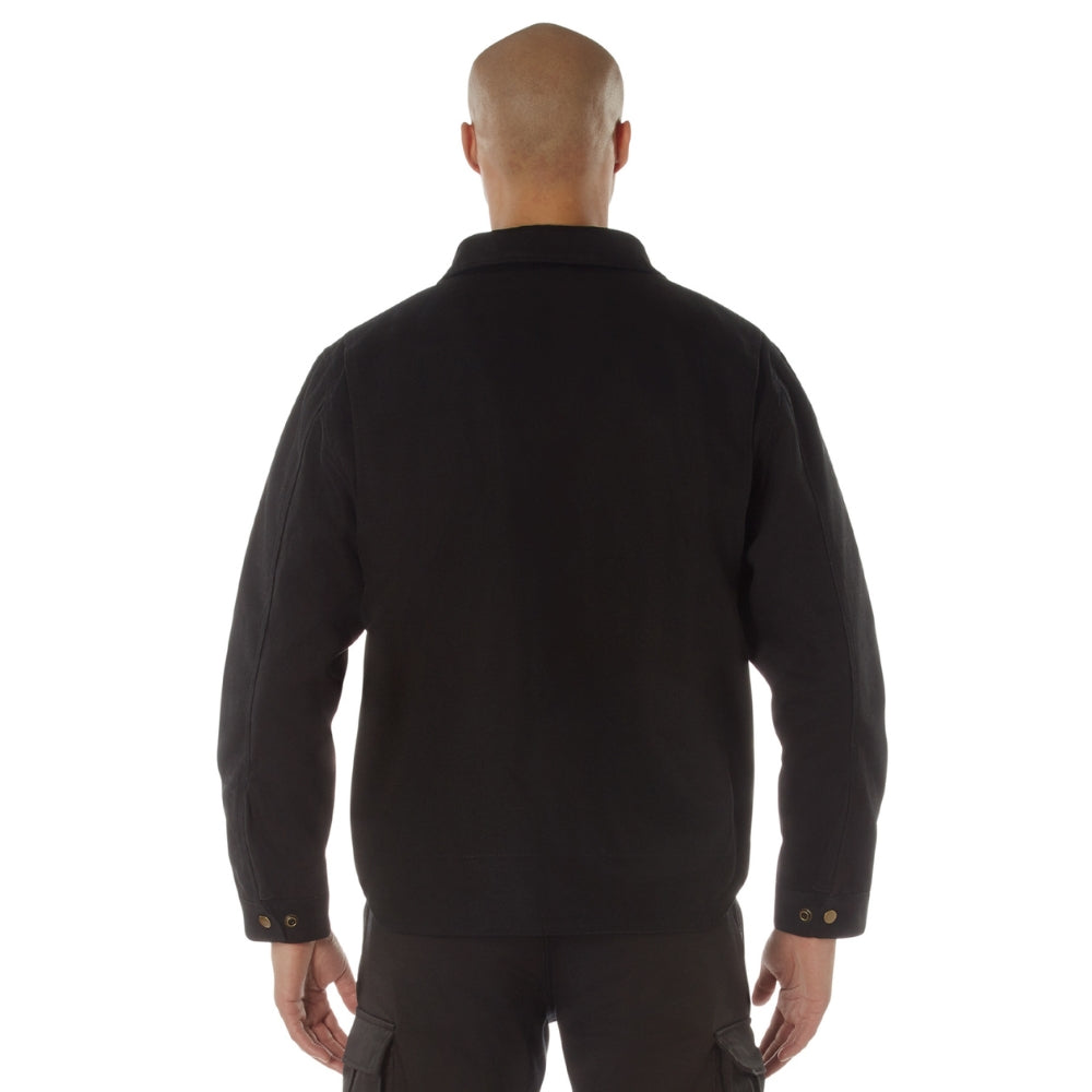 Rothco Canvas Work Jacket (Black) | All Security Equipment - 6