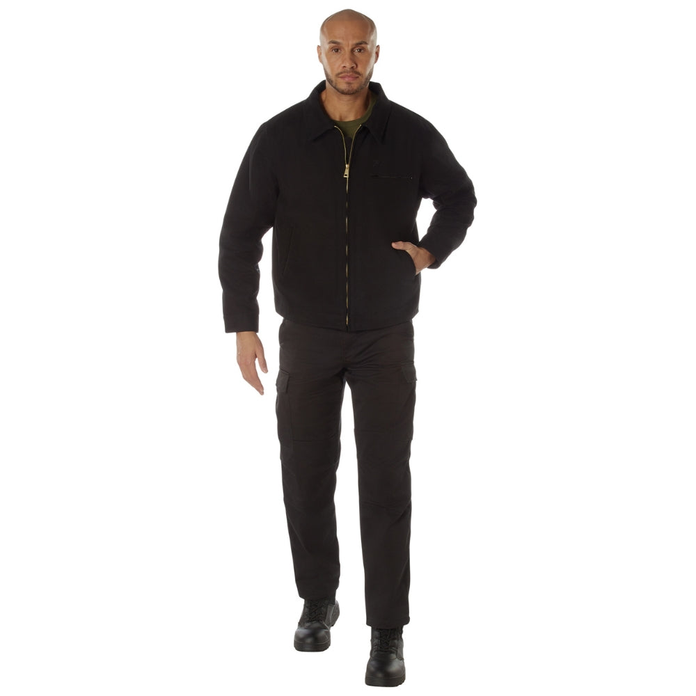 Rothco Canvas Work Jacket (Black) | All Security Equipment - 7