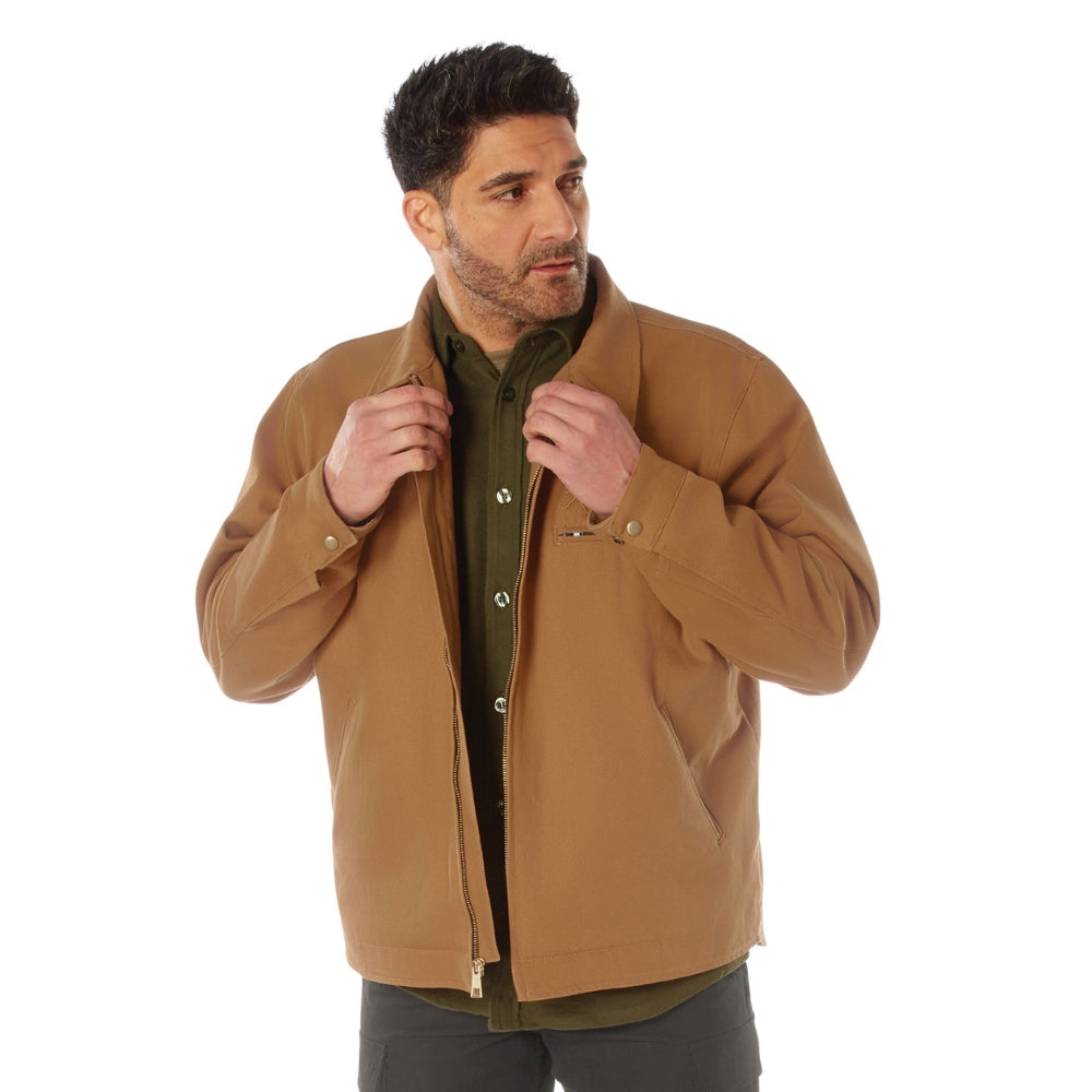 Rothco Canvas Work Jacket (Work Brown) | All Security Equipment - 3