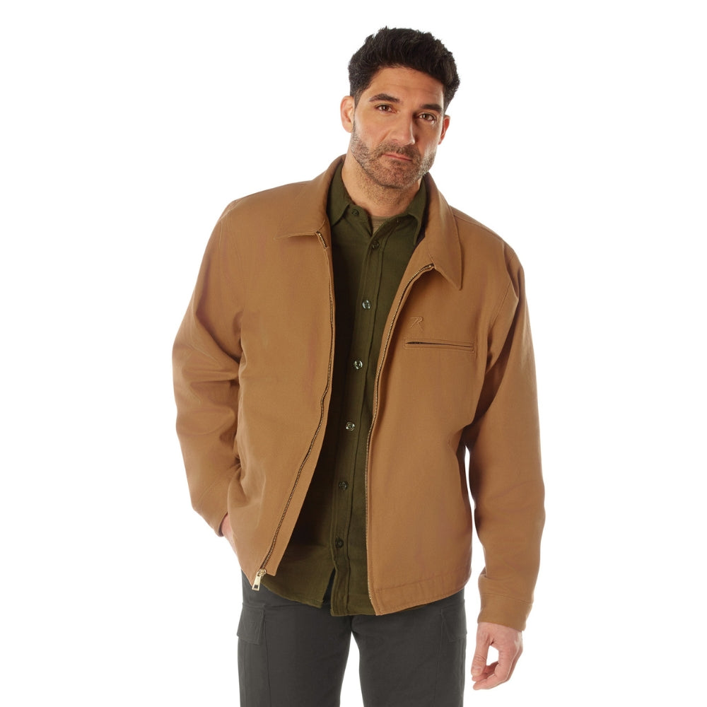 Rothco Canvas Work Jacket (Work Brown) | All Security Equipment - 4