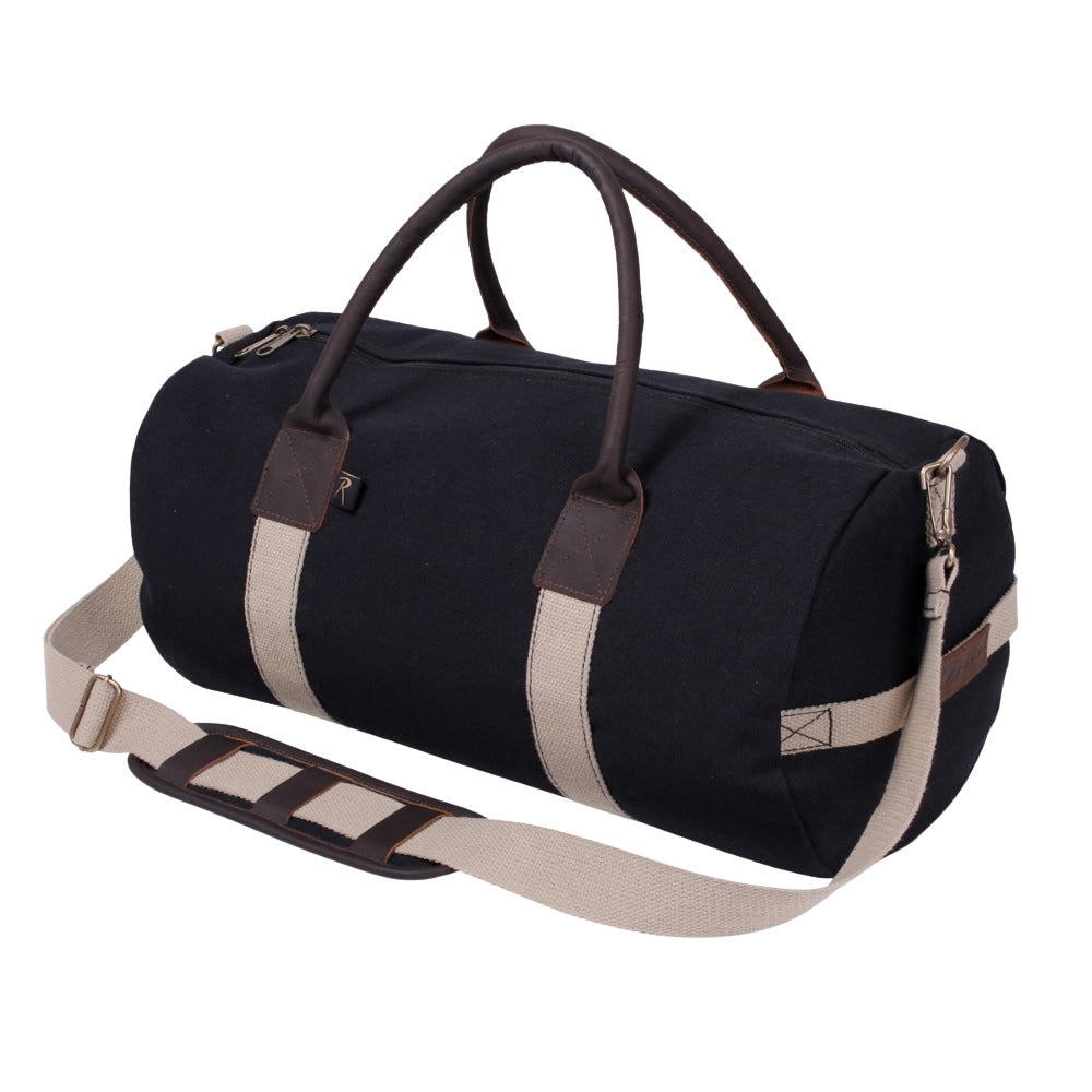 Rothco Canvas and Leather Gym Duffle Bag 613902262102