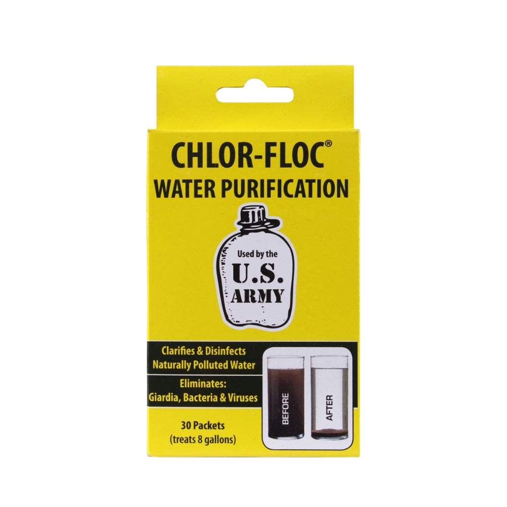 Rothco Chlor Floc Military Water Purification Powder Packets 600016483011 - 1