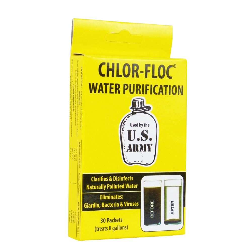 Rothco Chlor Floc Military Water Purification Powder Packets 600016483011 - 2