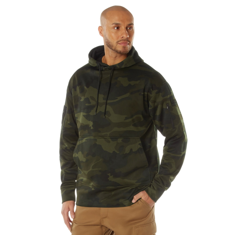 Rothco Concealed Carry Midnight Camo Hoodie (Midnight Woodland Camo) - 2