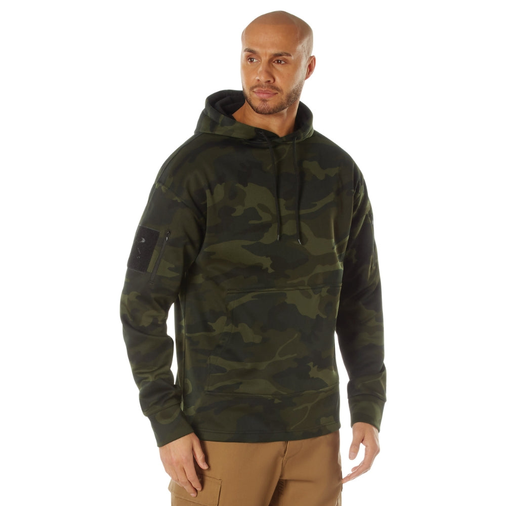 Rothco Concealed Carry Midnight Camo Hoodie (Midnight Woodland Camo) - 3