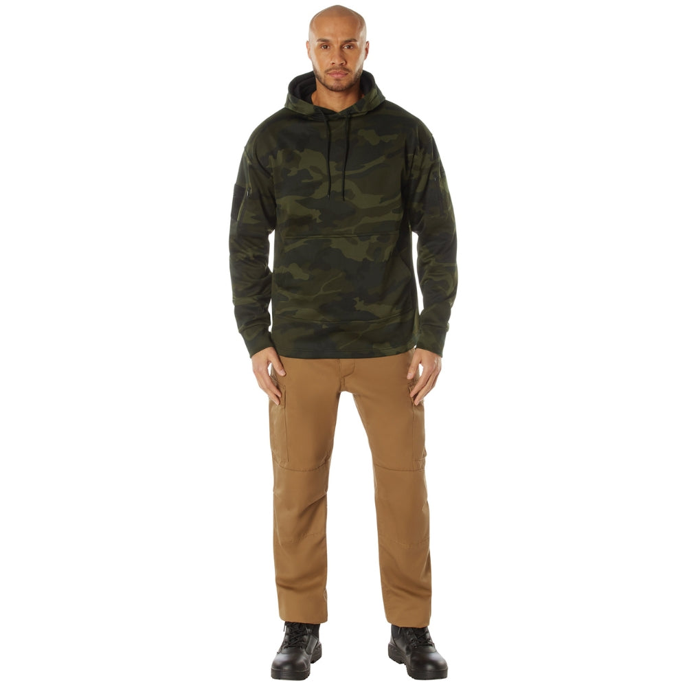 Rothco Concealed Carry Midnight Camo Hoodie (Midnight Woodland Camo) - 8