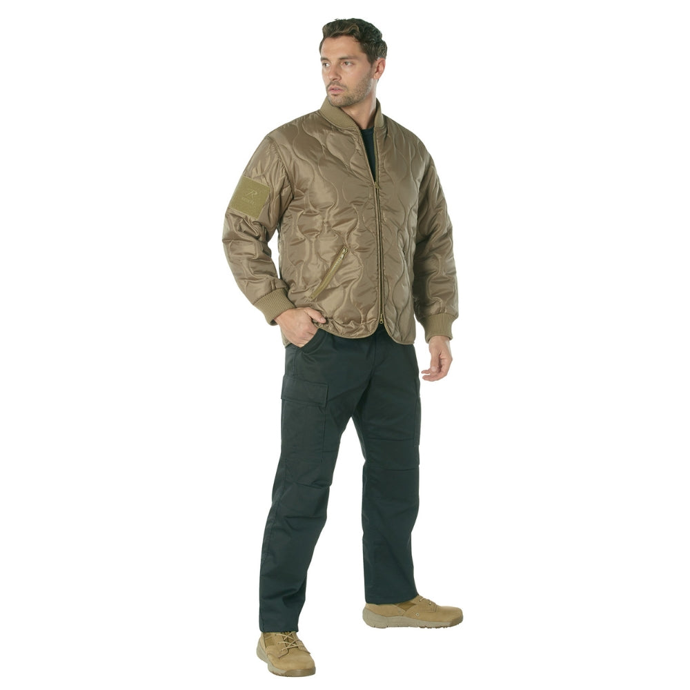 Rothco Concealed Carry Quilted Woobie Jacket (Coyote Brown) - 4