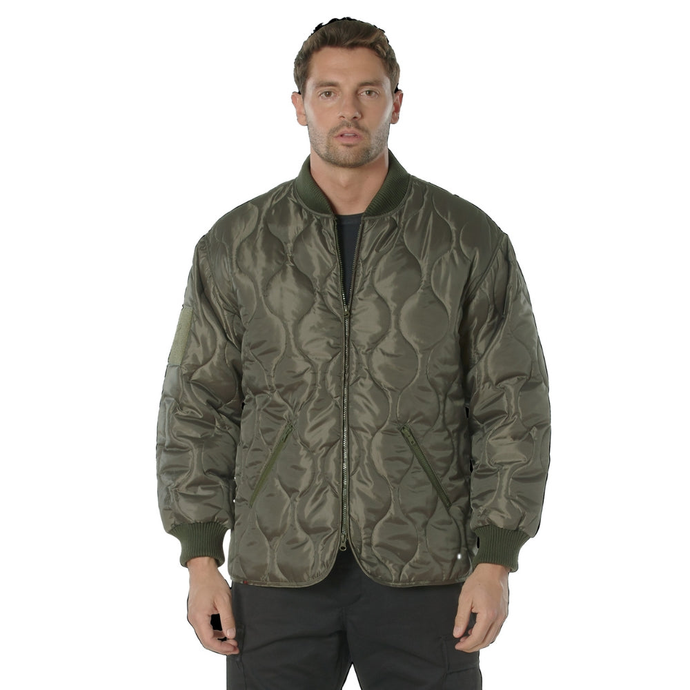 Rothco Concealed Carry Quilted Woobie Jacket (Olive Drab) - 1