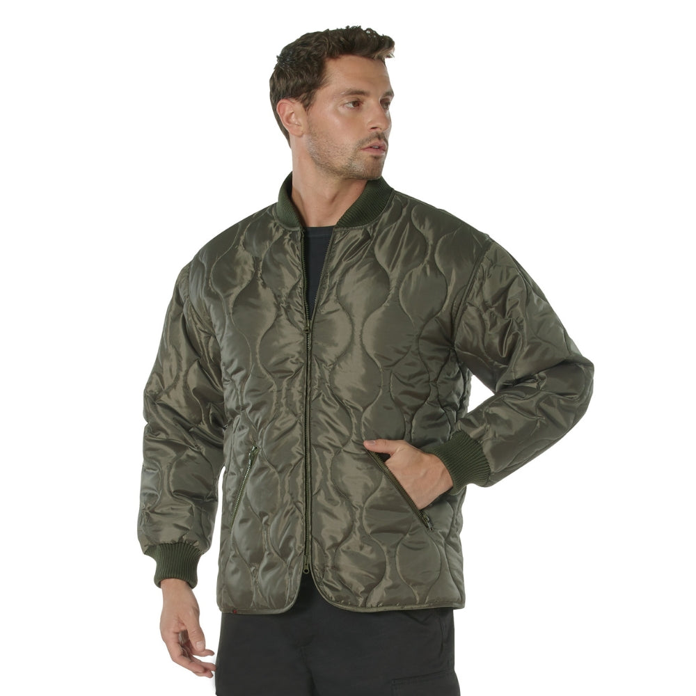 Rothco Concealed Carry Quilted Woobie Jacket (Olive Drab) - 2