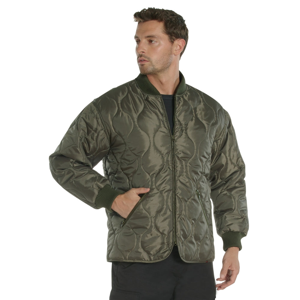 Rothco Concealed Carry Quilted Woobie Jacket (Olive Drab) - 3