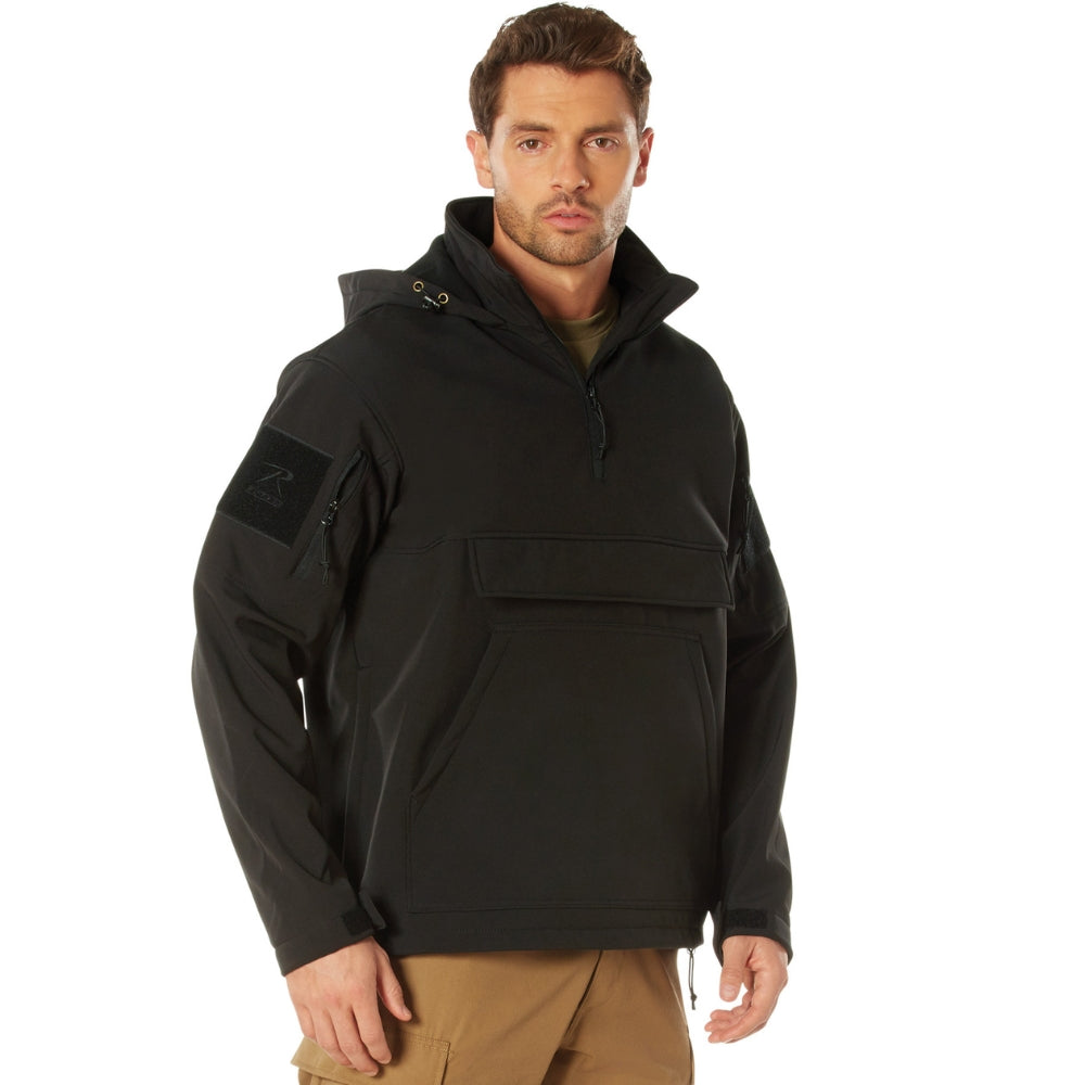 Rothco Concealed Carry Soft Shell Anorak Black | All Security Equipment - 1