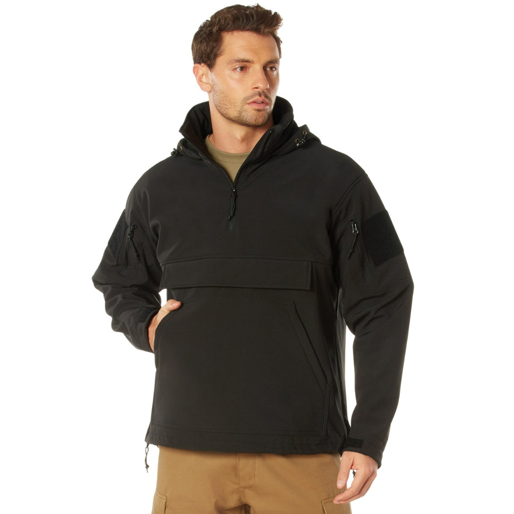 Rothco Concealed Carry Soft Shell Anorak Black | All Security Equipment - 2