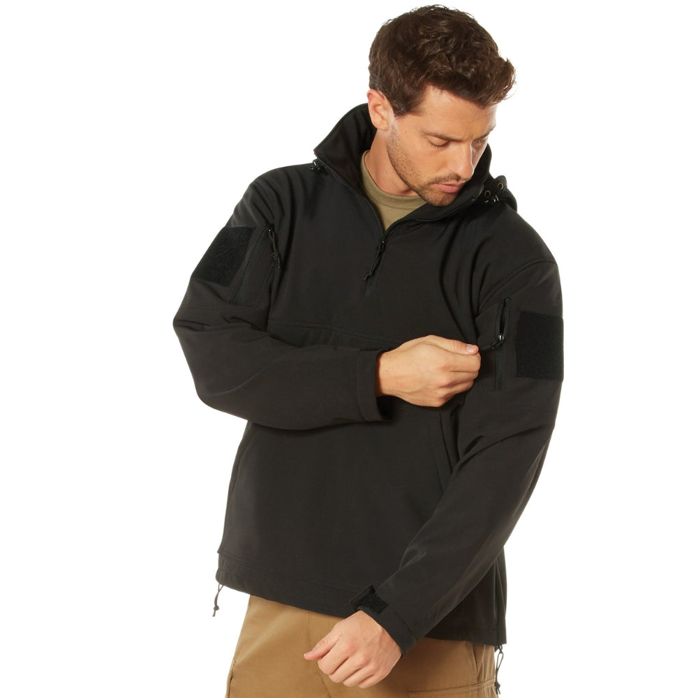 Rothco Concealed Carry Soft Shell Anorak Black | All Security Equipment - 3