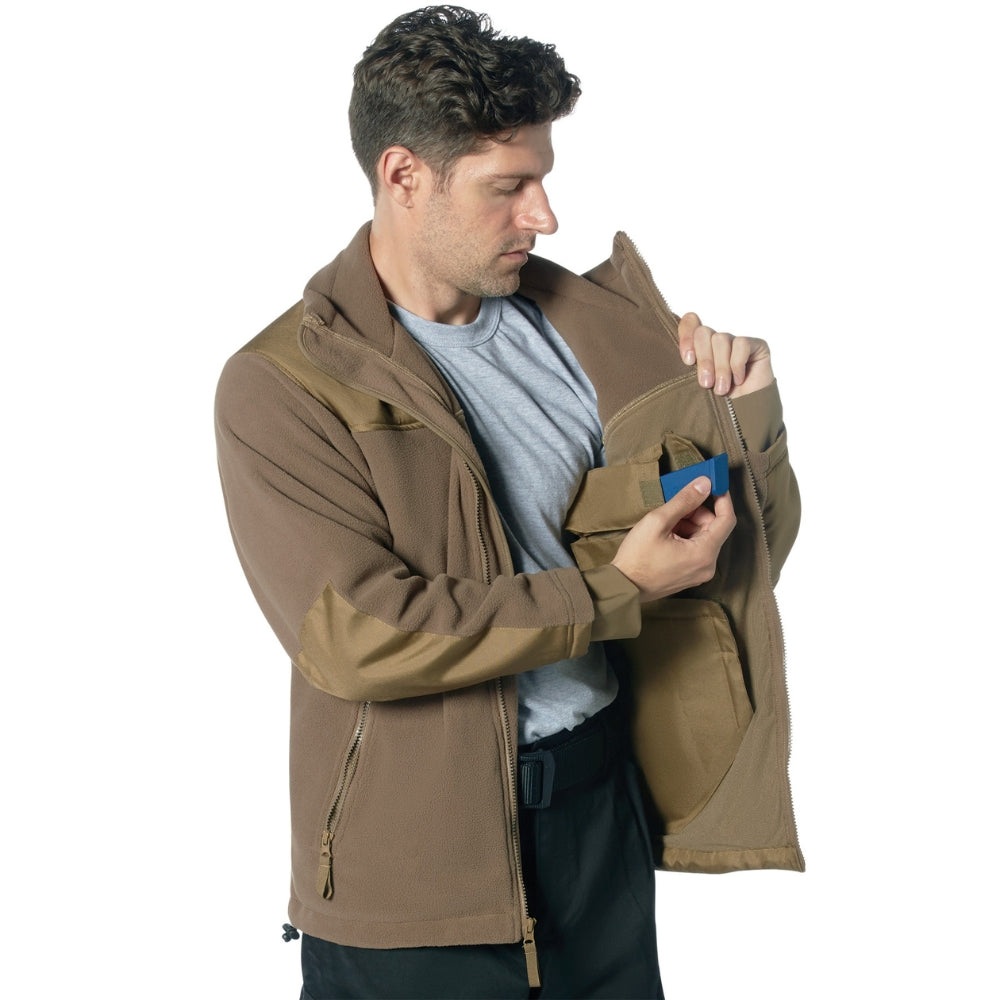 Rothco Concealed Carry Spec Ops Fleece Jacket (Coyote Brown) - 4