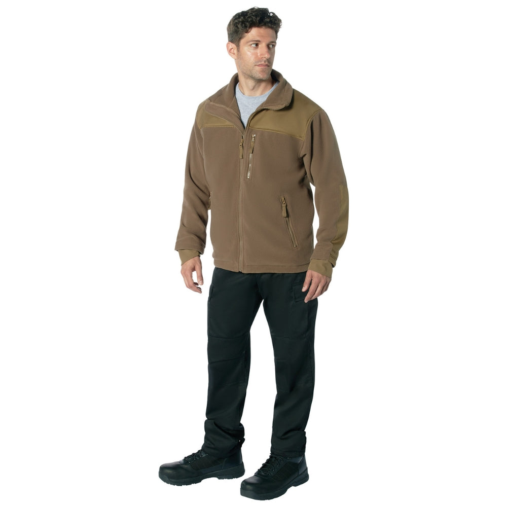 Rothco Concealed Carry Spec Ops Fleece Jacket (Coyote Brown) - 5