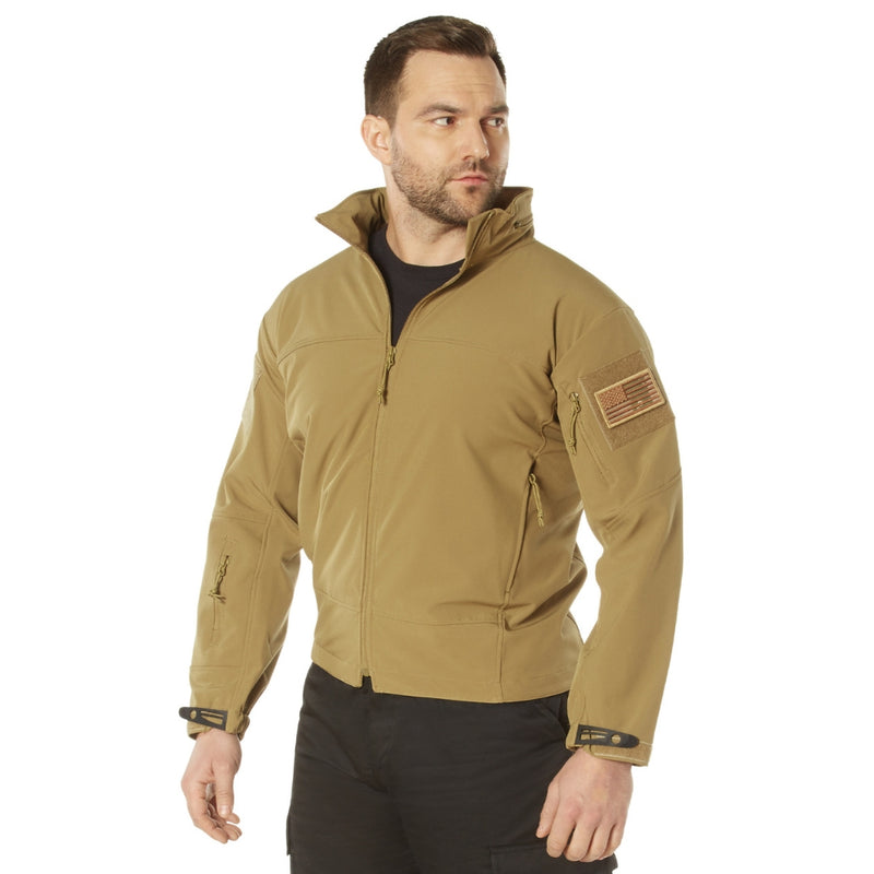 Rothco Covert Ops Lightweight Soft Shell Jacket (Coyote Brown)