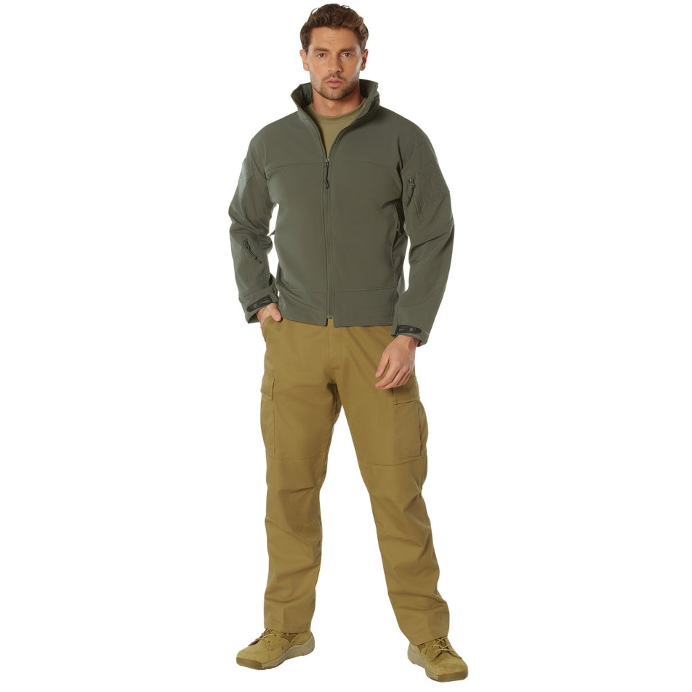 Rothco Covert Ops Lightweight Soft Shell Jacket (Olive Drab) - 5