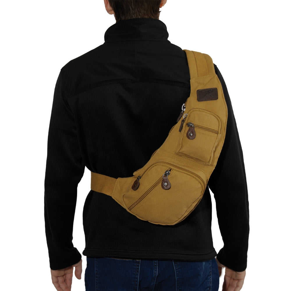 Rothco Crossbody Canvas Sling Bag | All Security Equipment - 13