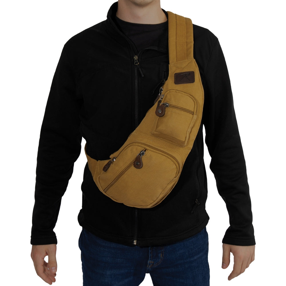 Rothco Crossbody Canvas Sling Bag | All Security Equipment - 14