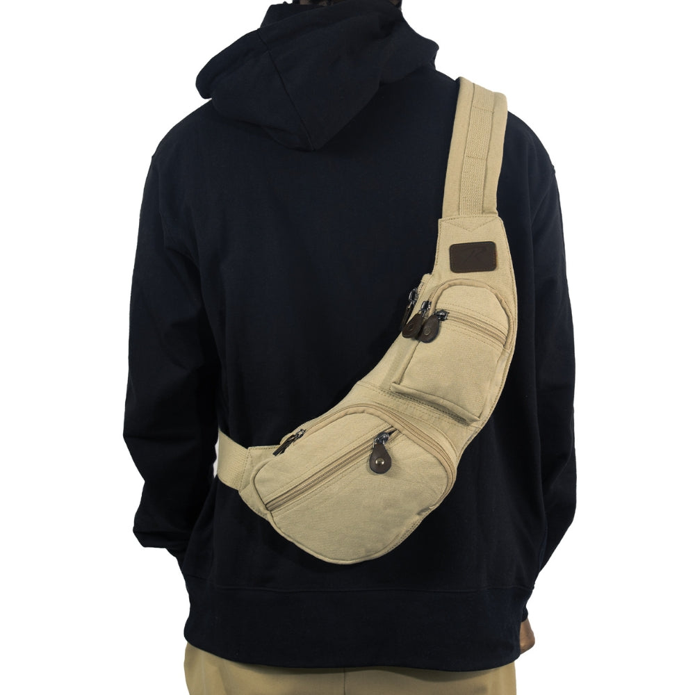 Rothco Crossbody Canvas Sling Bag | All Security Equipment - 18