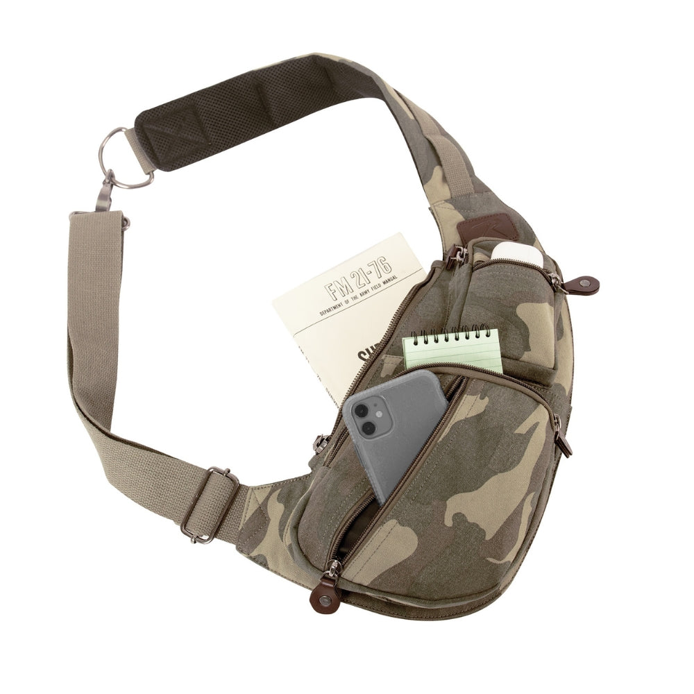 Rothco Crossbody Canvas Sling Bag | All Security Equipment - 21