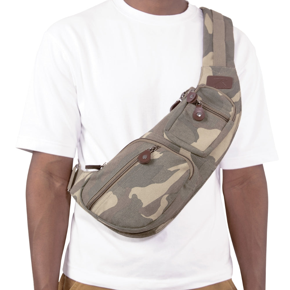 Rothco Crossbody Canvas Sling Bag | All Security Equipment - 22