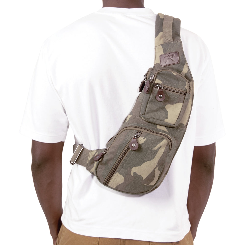 Rothco Crossbody Canvas Sling Bag | All Security Equipment - 23