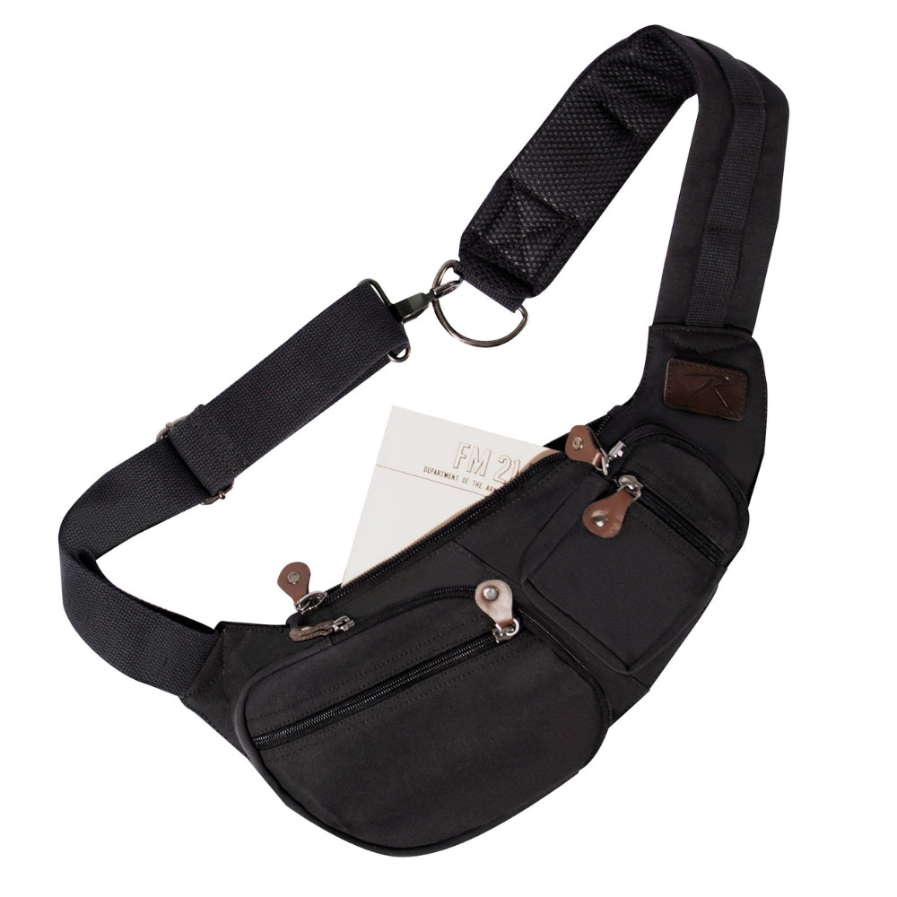 Rothco Crossbody Canvas Sling Bag | All Security Equipment - 6