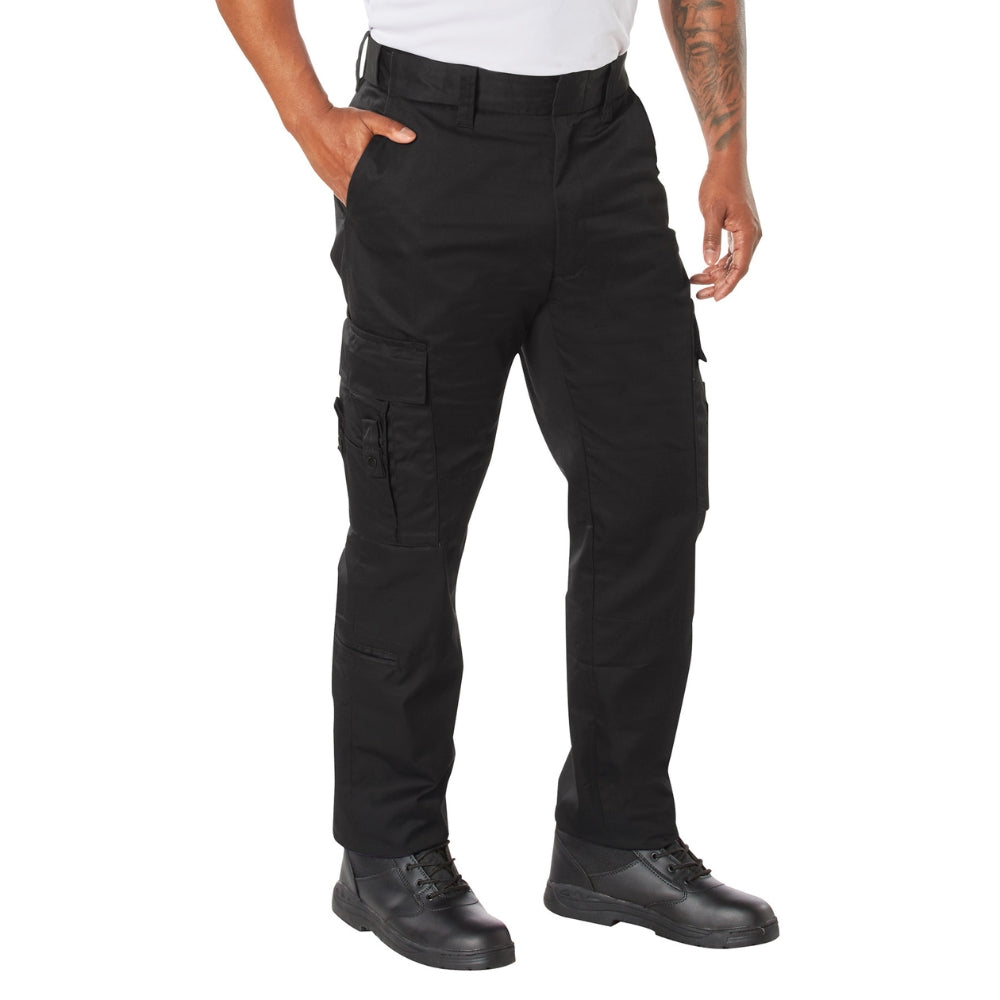 Rothco Deluxe EMT Paramedic Pants (Black) | All Security Equipment - 1