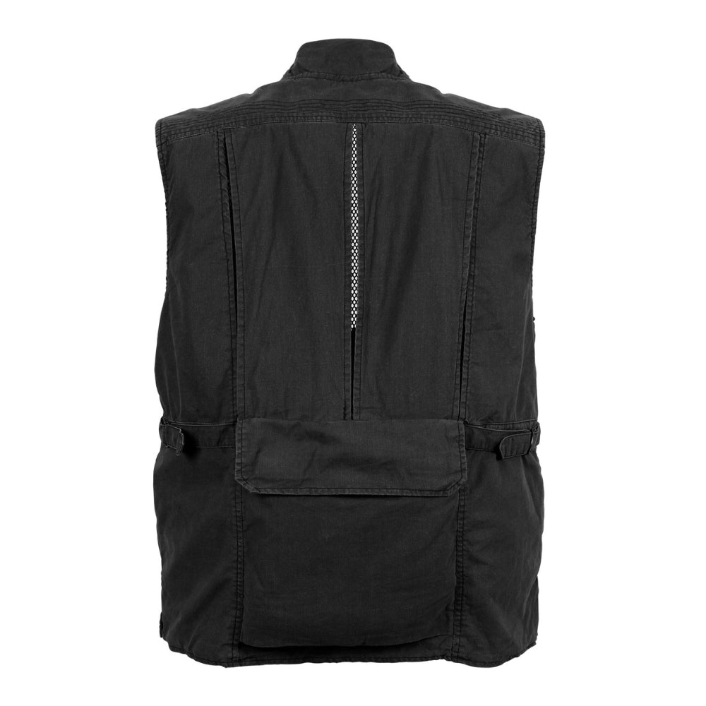 Rothco Deluxe Safari Outback Vest (Black) | All Security Equipment - 4