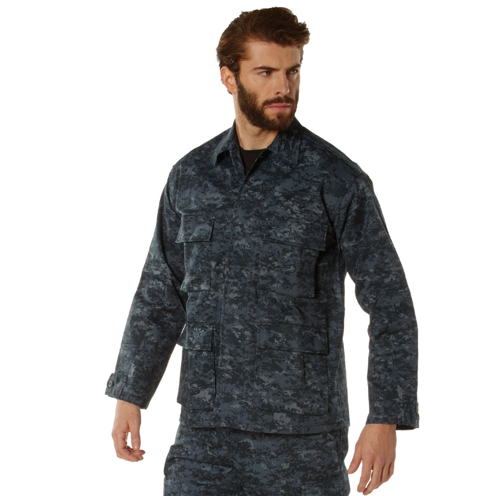 Rothco Digital Camo BDU Shirts (Midnight Digital Camo) - 3