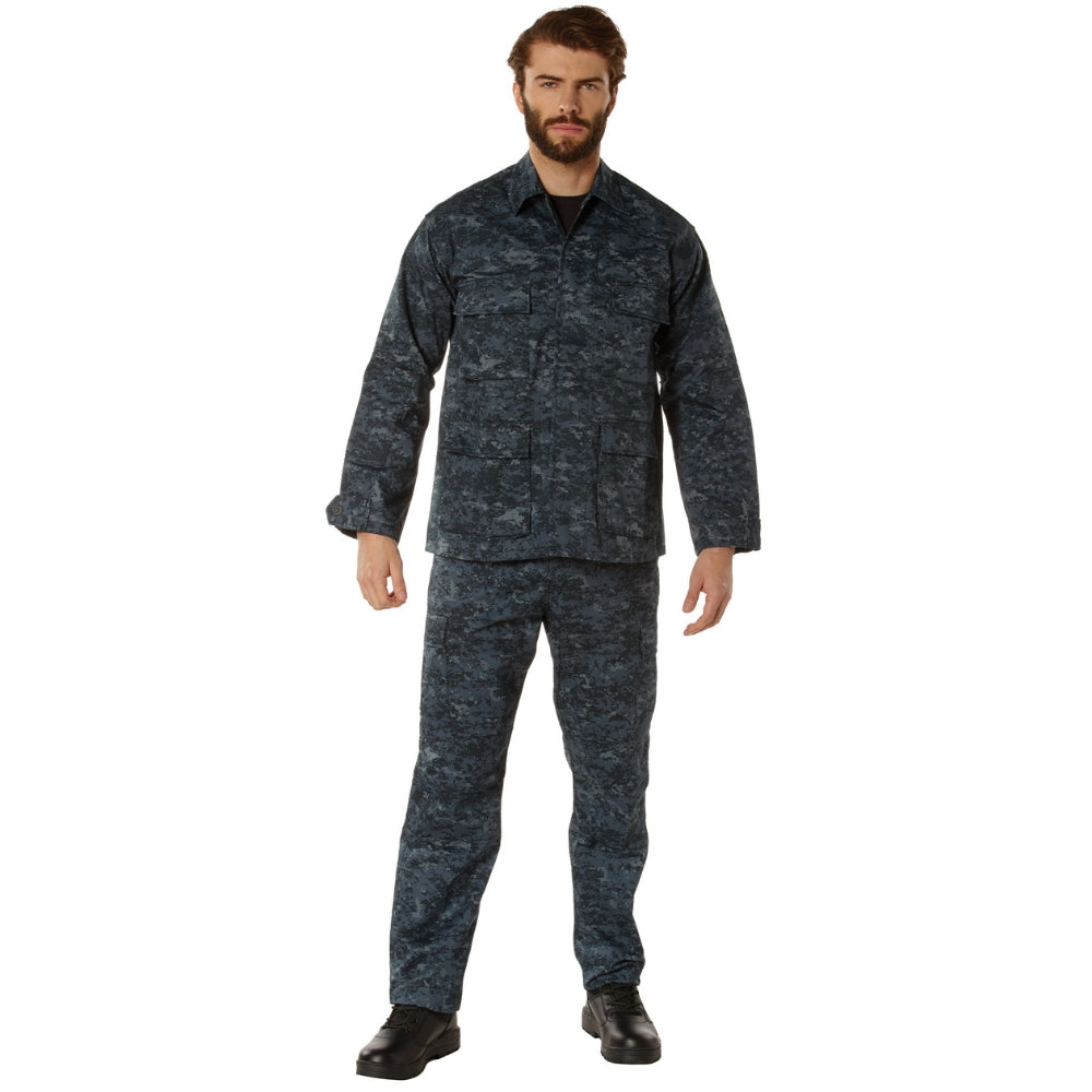 Rothco Digital Camo BDU Shirts (Midnight Digital Camo) - 5