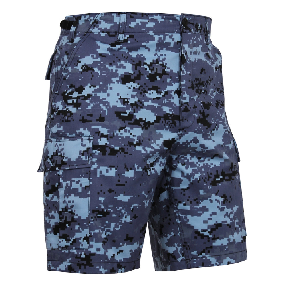 Rothco Digital Camo BDU Shorts (Sky Blue Digital Camo) - 2