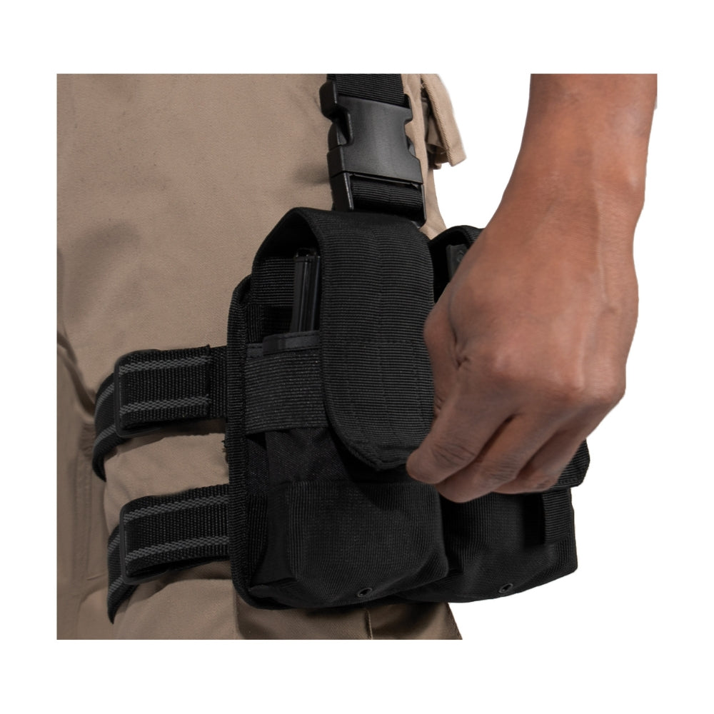 Rothco Drop Leg Double Mag Pouch | All Security Equipment - 3