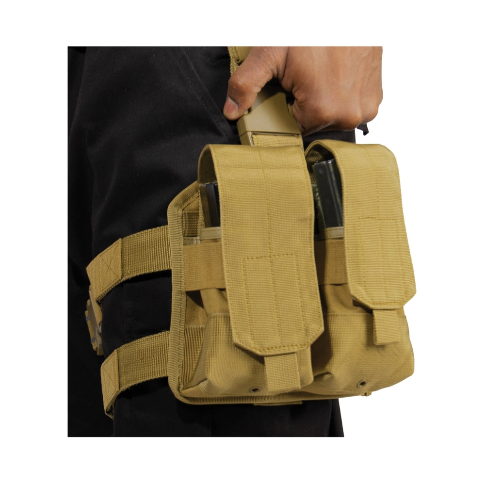 Rothco Drop Leg Double Mag Pouch | All Security Equipment - 8