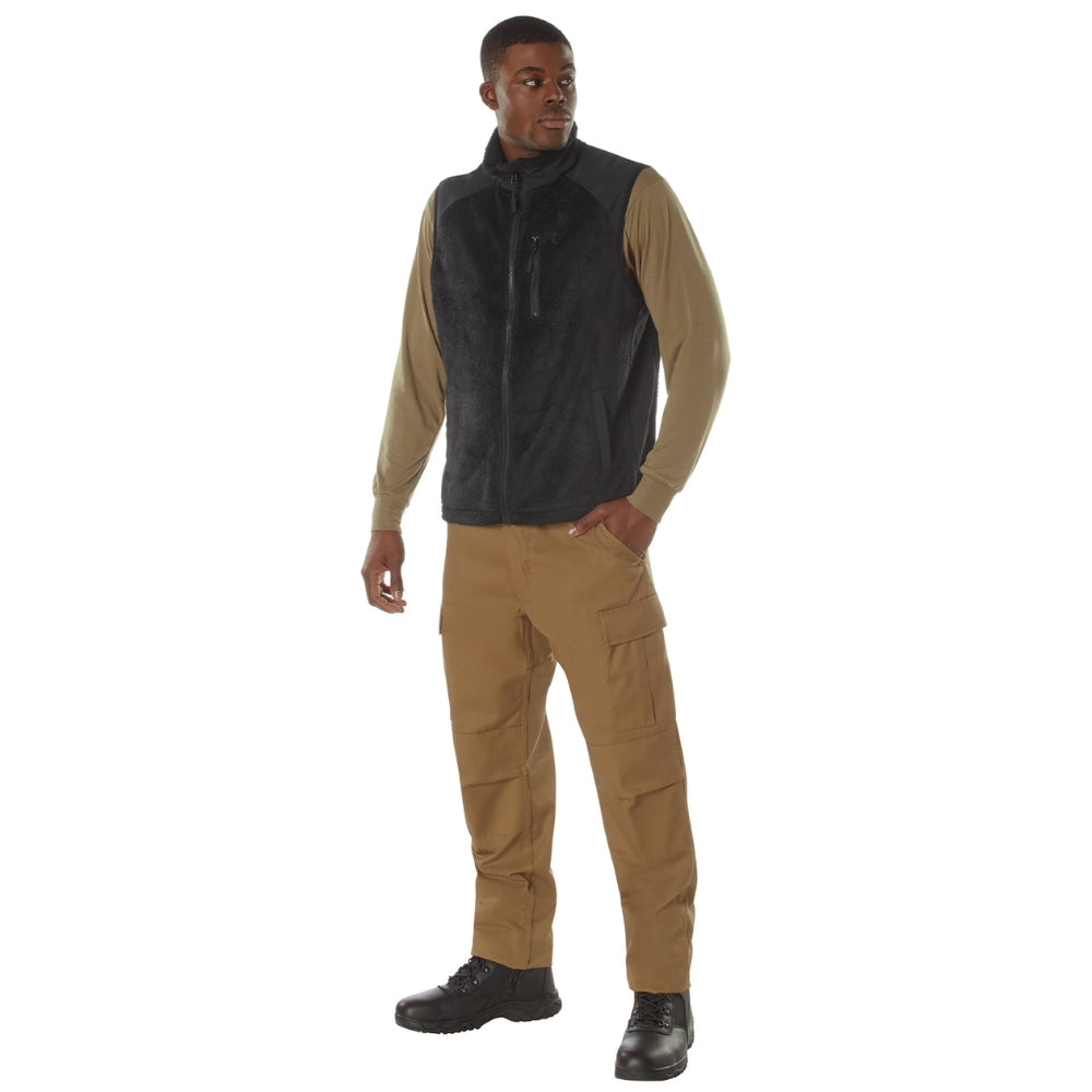 Rothco E.C.W.C.S. Fleece Vest (Black) | All Security Equipment - 4