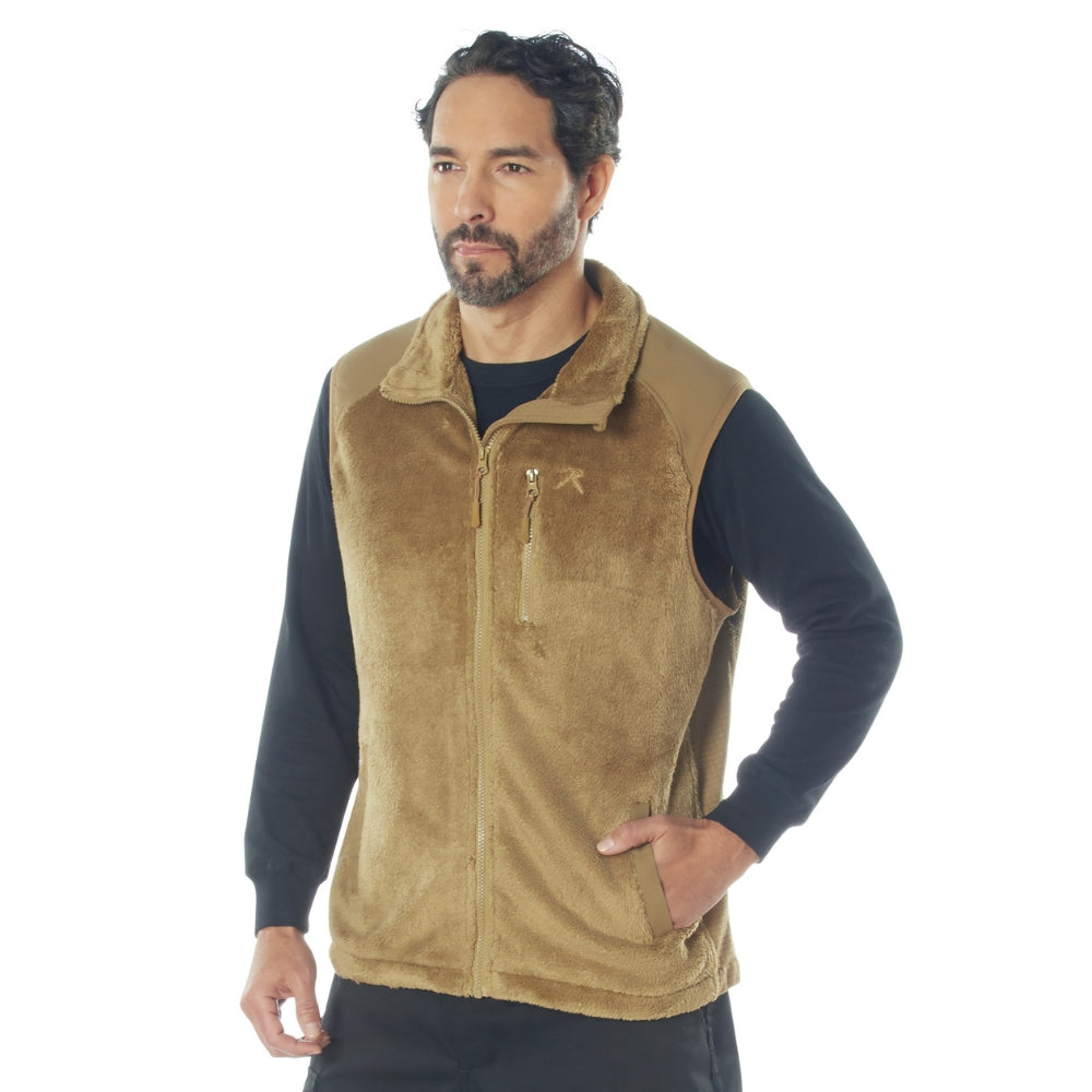 Rothco E.C.W.C.S. Fleece Vest (Coyote Brown) | All Security Equipment - 1