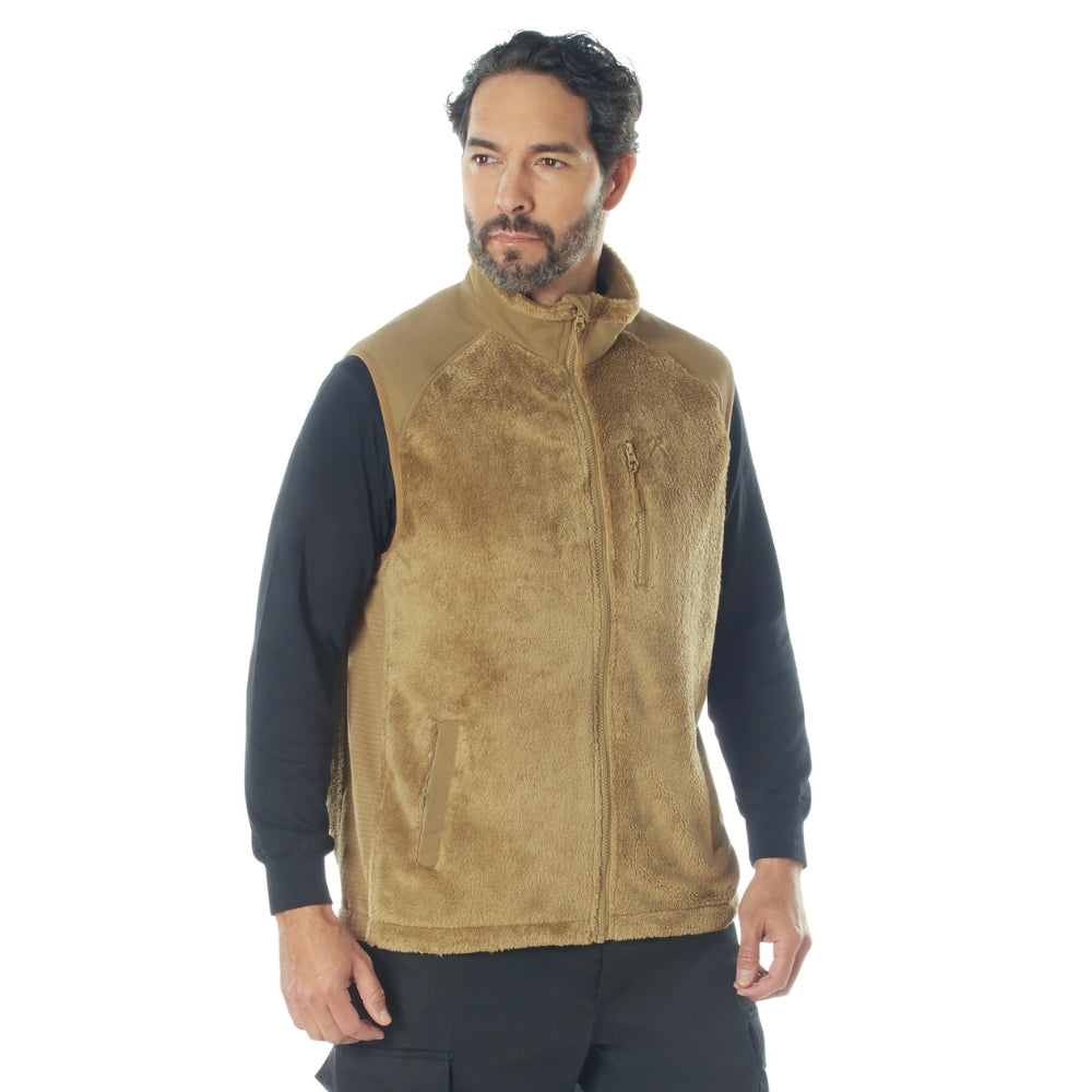 Rothco E.C.W.C.S. Fleece Vest (Coyote Brown) | All Security Equipment - 2