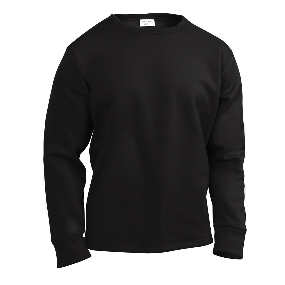 Rothco ECWCS Poly Crew Neck Top (Black) | All Security Equipment