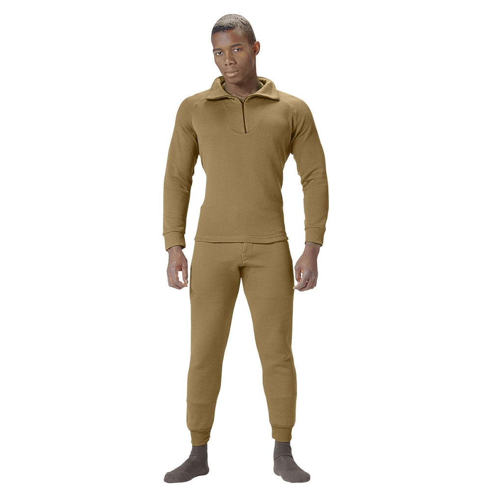 Rothco ECWCS Poly Zip Collar Shirts (AR 670-1 Coyote Brown) - 5